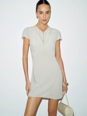 Reformation Kasia Dress Blue - Size S